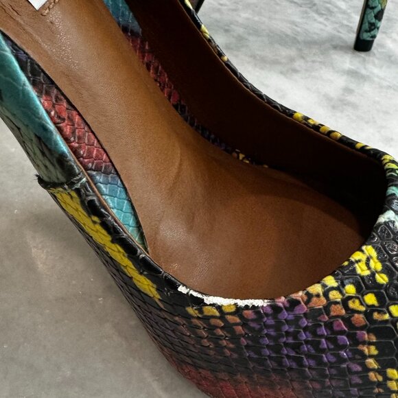 Steve Madden Proto Multi Snake Pointed Pumps Size 9M - Picture 11 of 13
